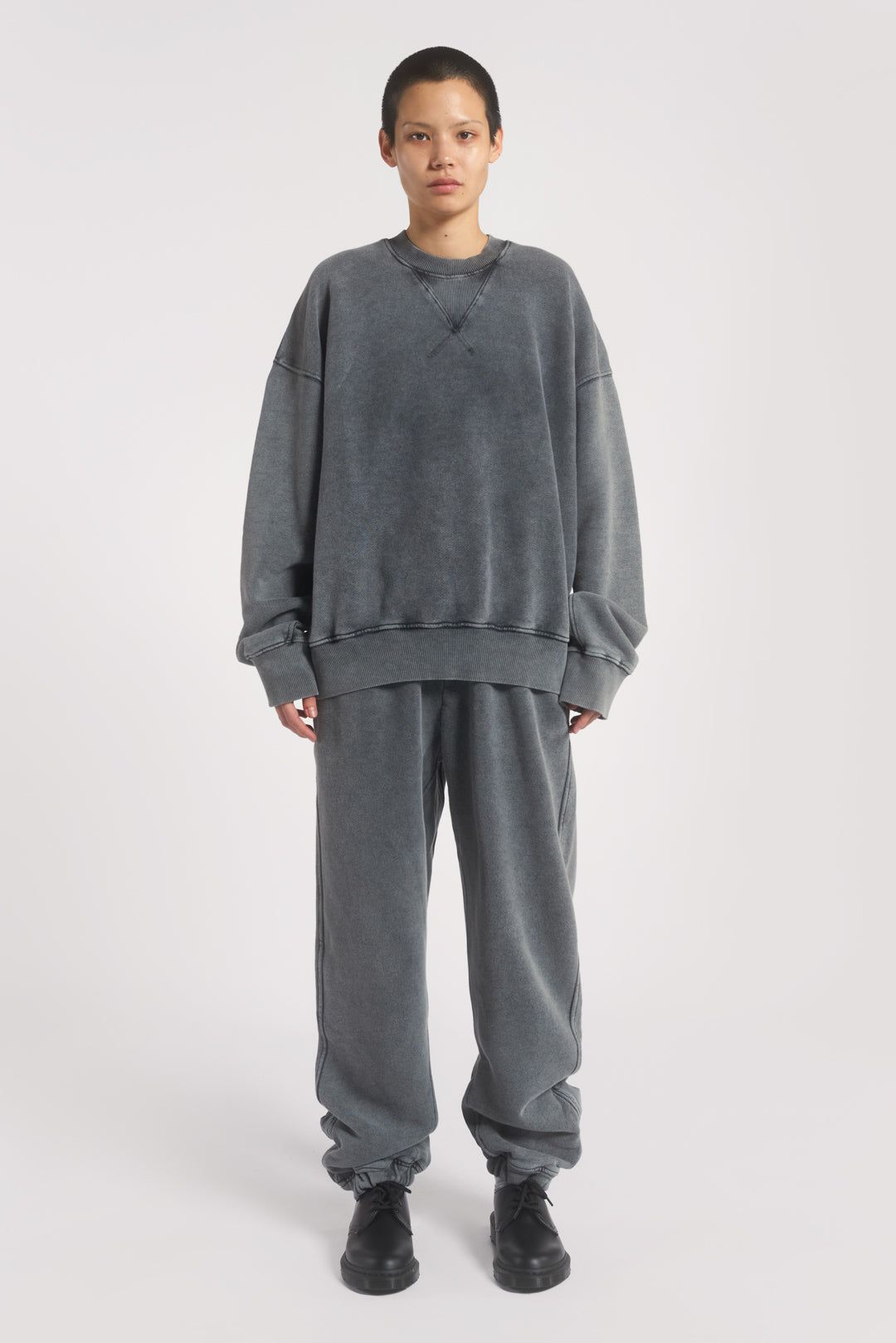 NTRLS Chrome Grey Crew Neck Sweatshirt sold by Jaded London product image thumbnail 3