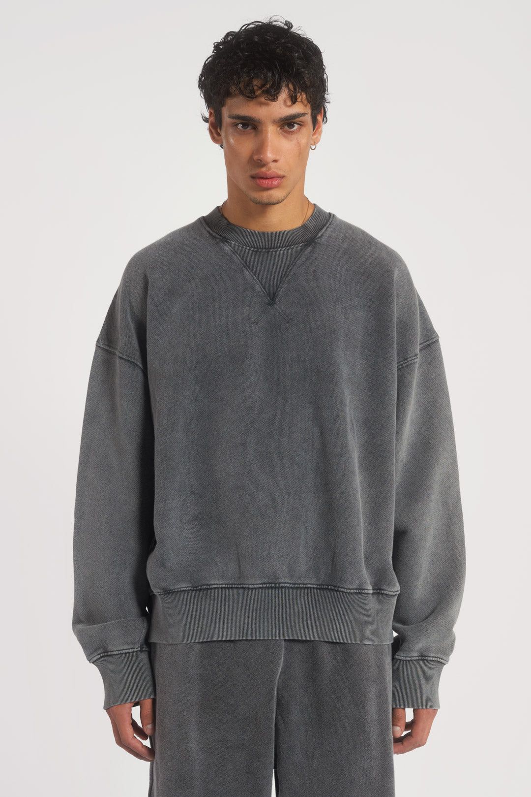 NTRLS Chrome Grey Crew Neck Sweatshirt sold by Jaded London product image thumbnail 10