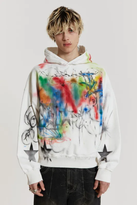 Multi Colour Truths Hoodie made by Jaded London