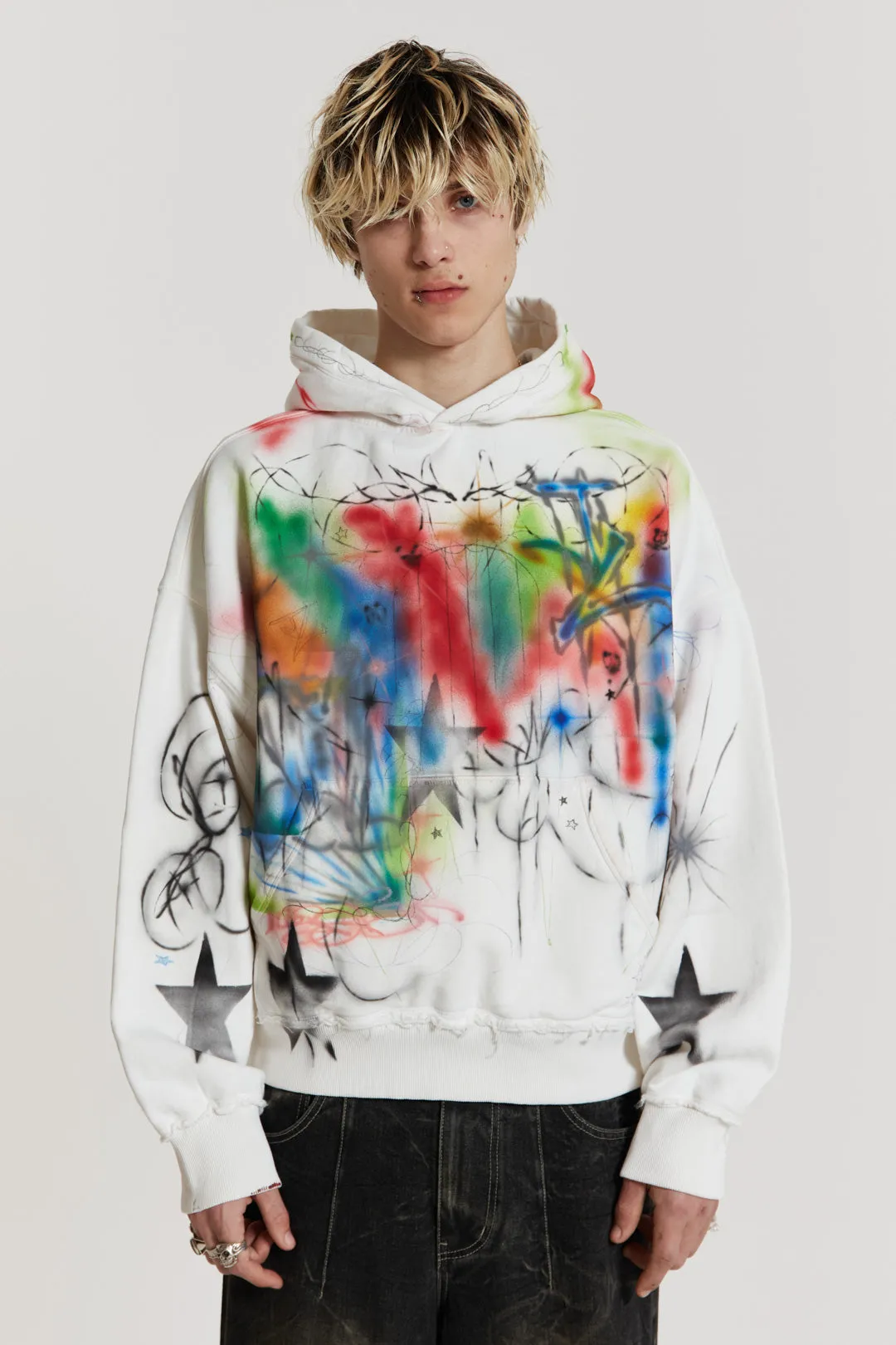 Multi Colour Truths Hoodie sold by Jaded London