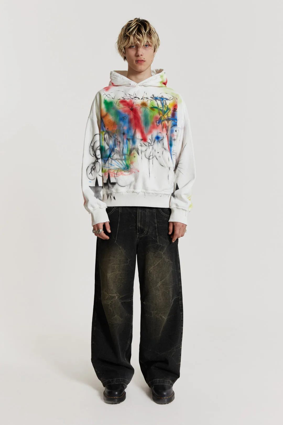 Multi Colour Truths Hoodie sold by Jaded London product image thumbnail 4
