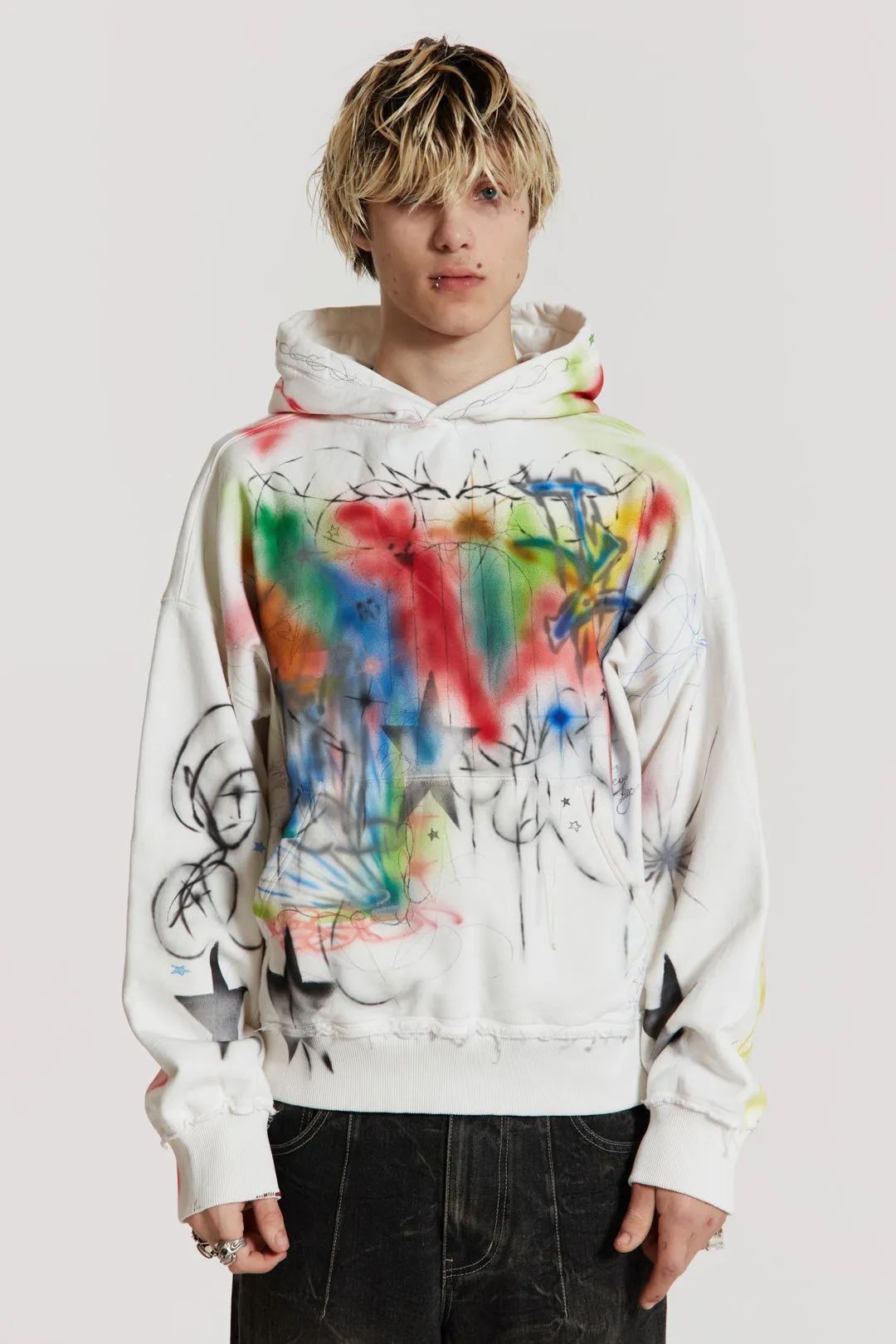 Multi Colour Truths Hoodie sold by Jaded London product image thumbnail 3