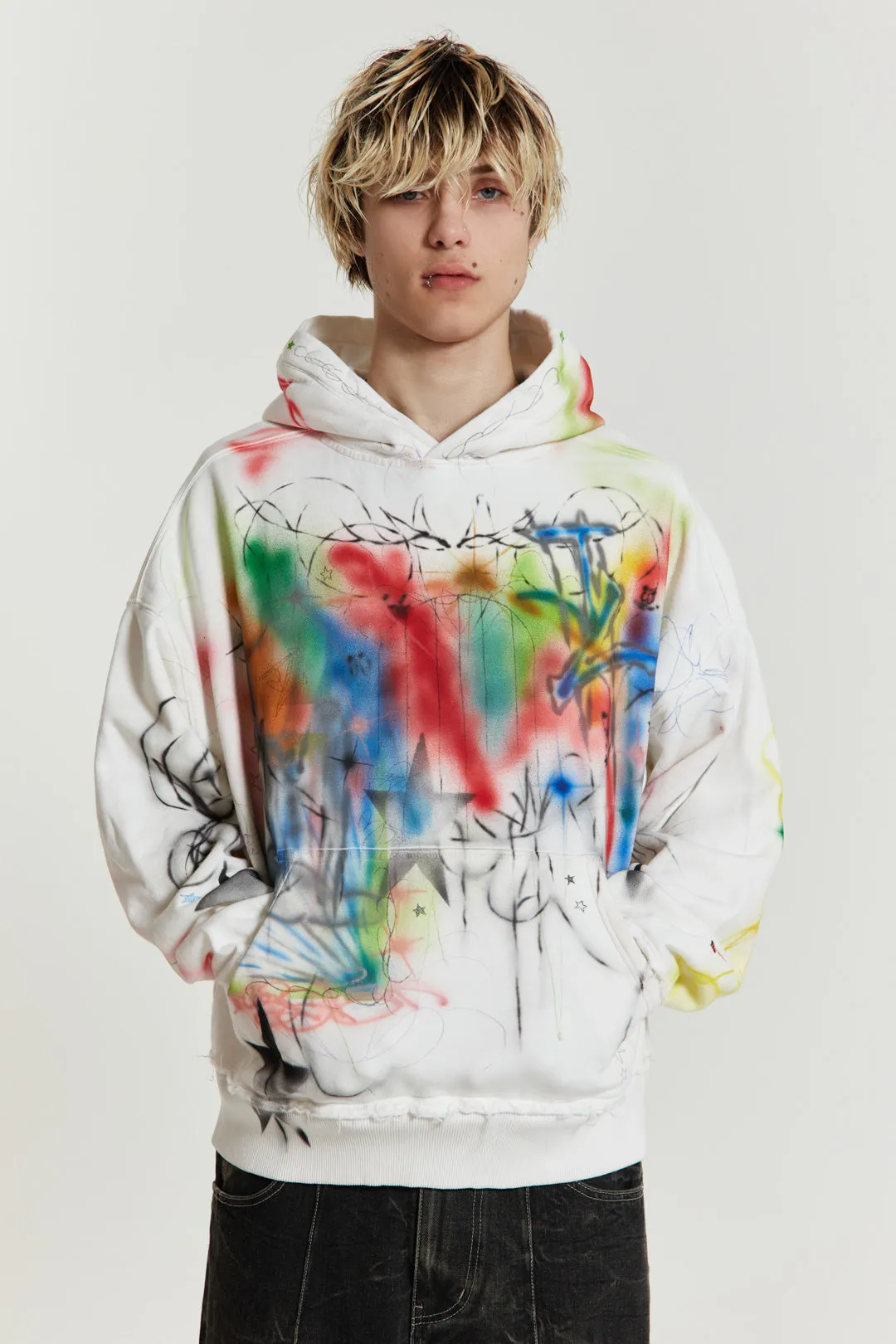 Multi Colour Truths Hoodie sold by Jaded London product image thumbnail 2