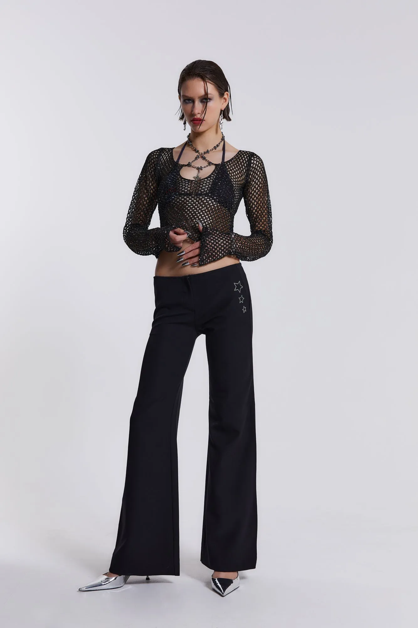 Anaïs Low Waist Trousers sold by Jaded London