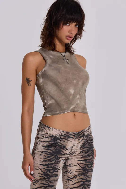 Oil Wash Tank Top sold by Jaded London
