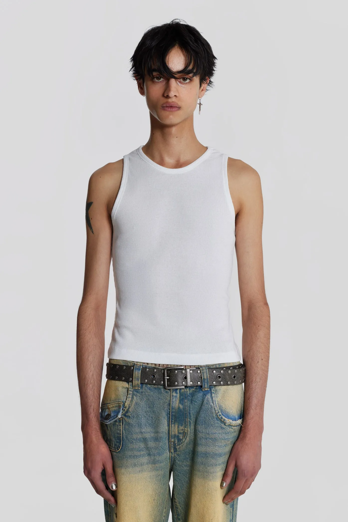 NTRLS White Rib Vest sold by Jaded London product image thumbnail 3