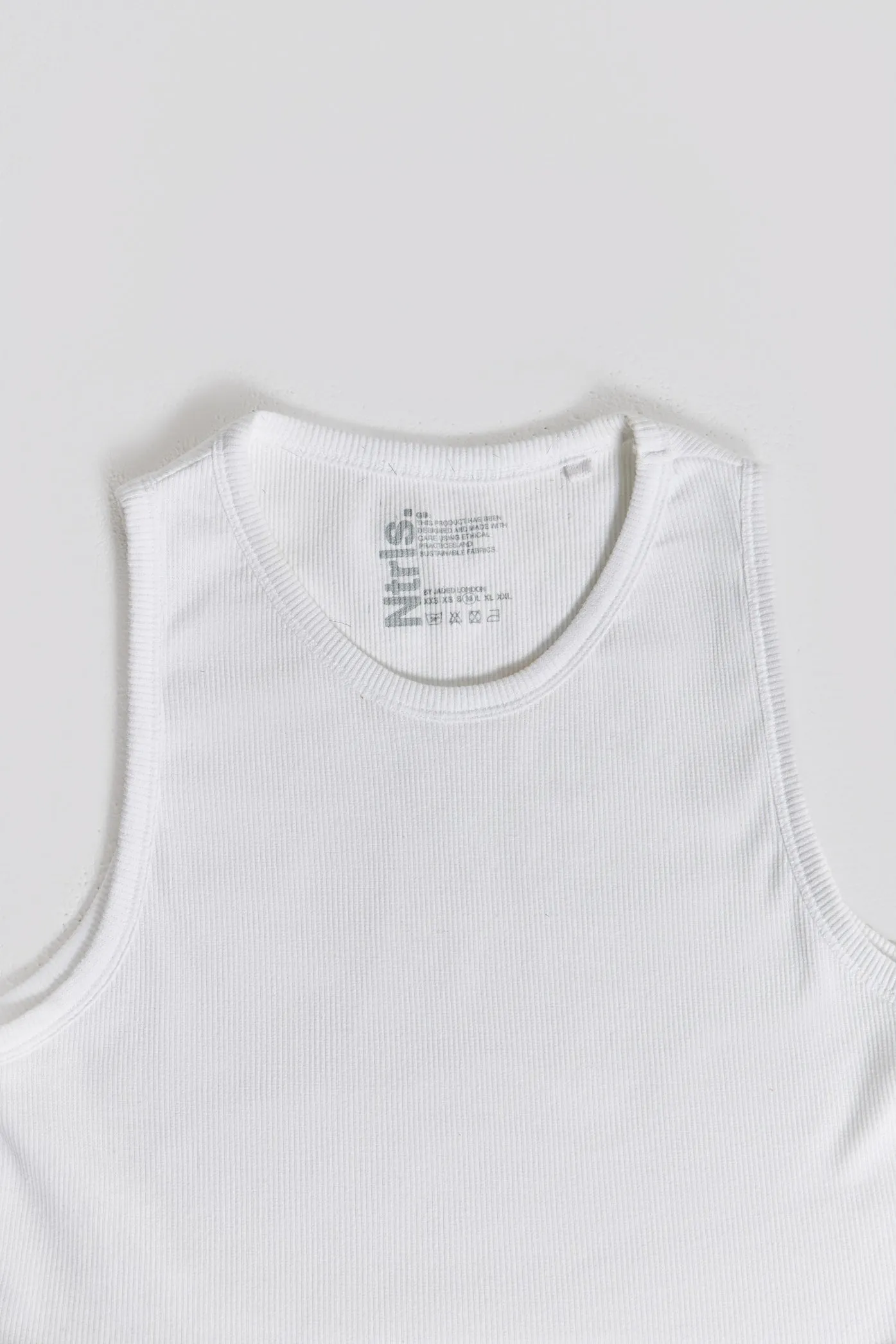 NTRLS White Rib Vest sold by Jaded London product image thumbnail 4