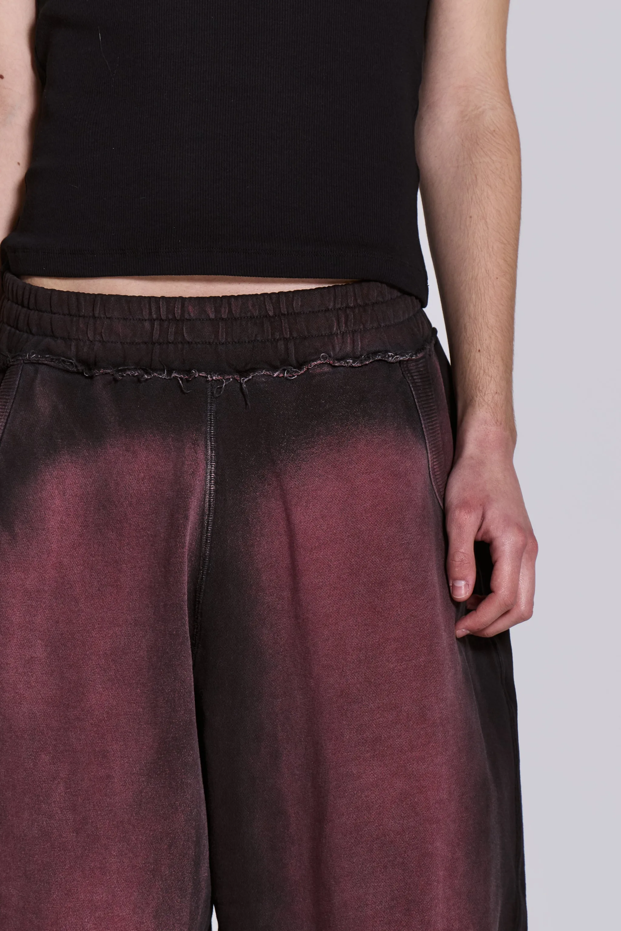 Deep Red Fade Baggy Monster Joggers sold by Jaded London product image thumbnail 4