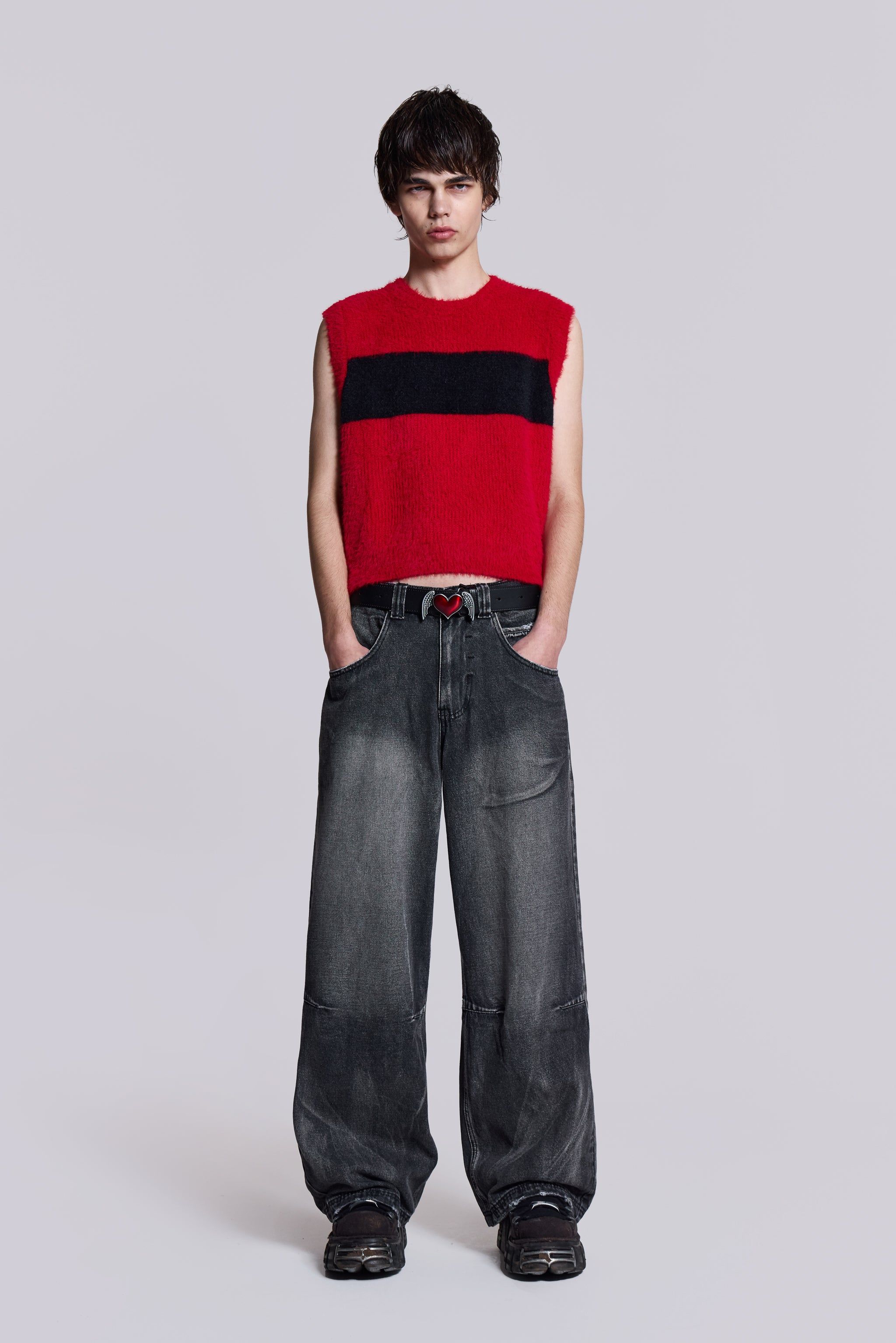 Redact Knit Vest sold by Jaded London product image thumbnail 2