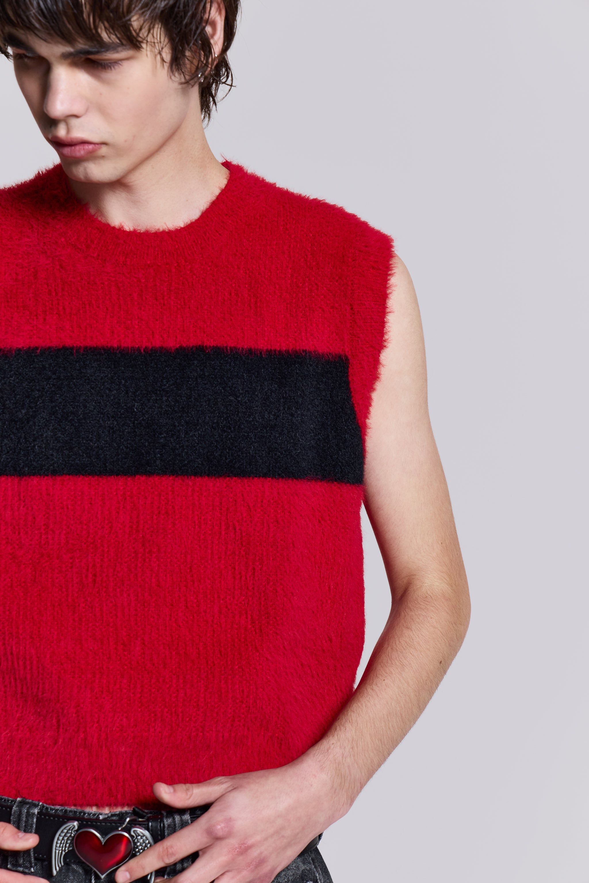 Redact Knit Vest sold by Jaded London product image thumbnail 4