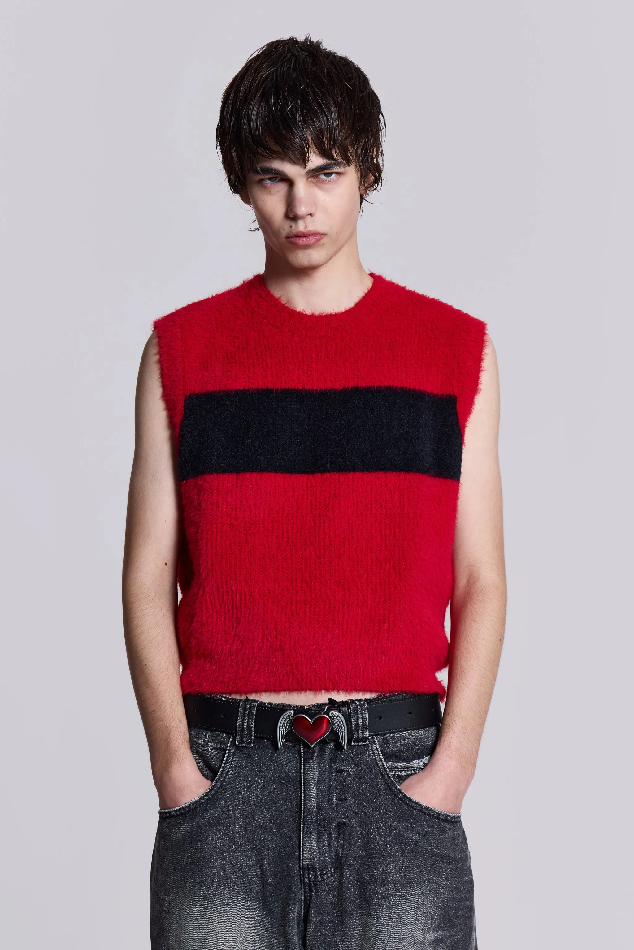 Redact Knit Vest sold by Jaded London