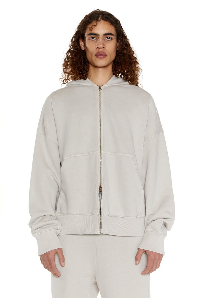 NTRLS Stone Oversized Zip Through Hoodie sold by Jaded London