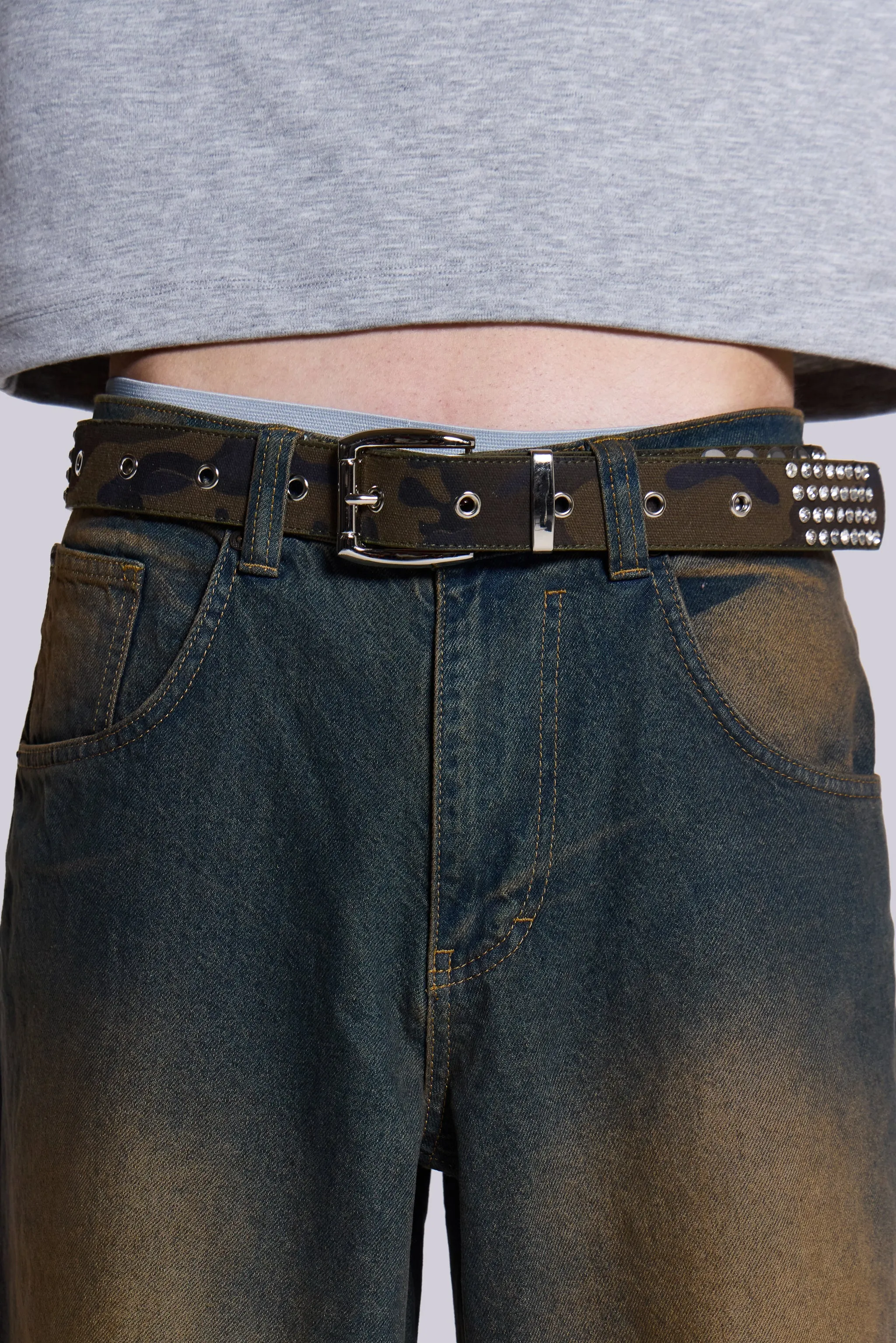 Ice Camo Belt sold by Jaded London