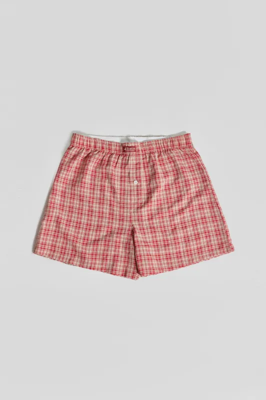 Red Check Boxer sold by Jaded London
