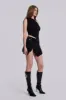 Dare To Drape Top in Black sold by Jaded London