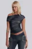 Reign Asymmetric Top sold by Jaded London