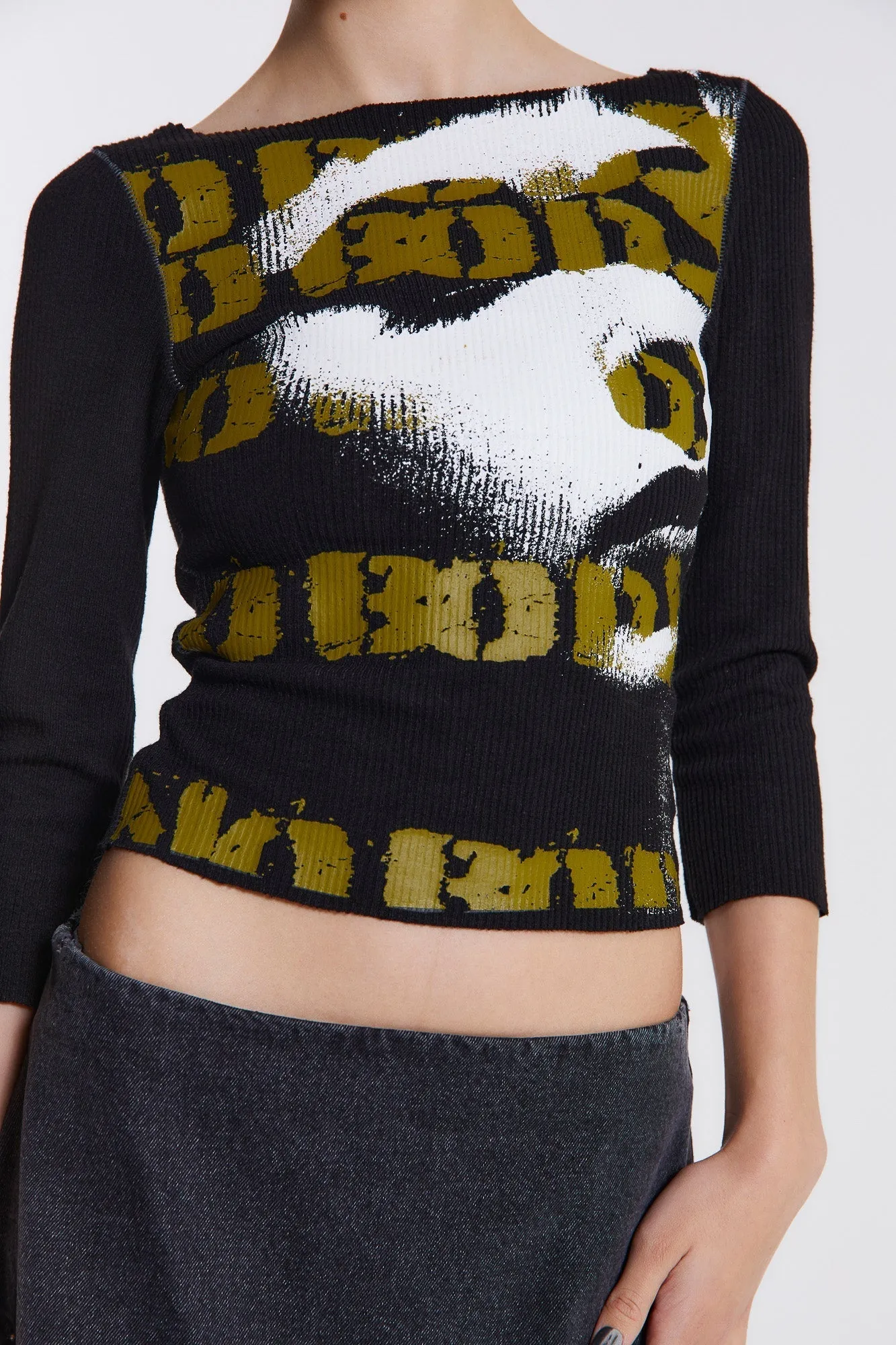 Genetta Ribbed Top sold by Jaded London product image thumbnail 5