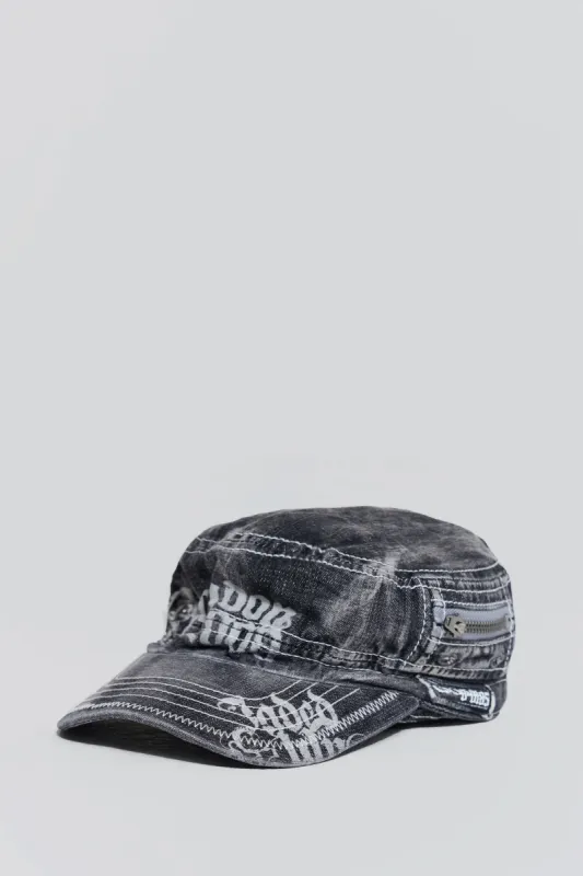Grey Denim Collide Hat sold by Jaded London