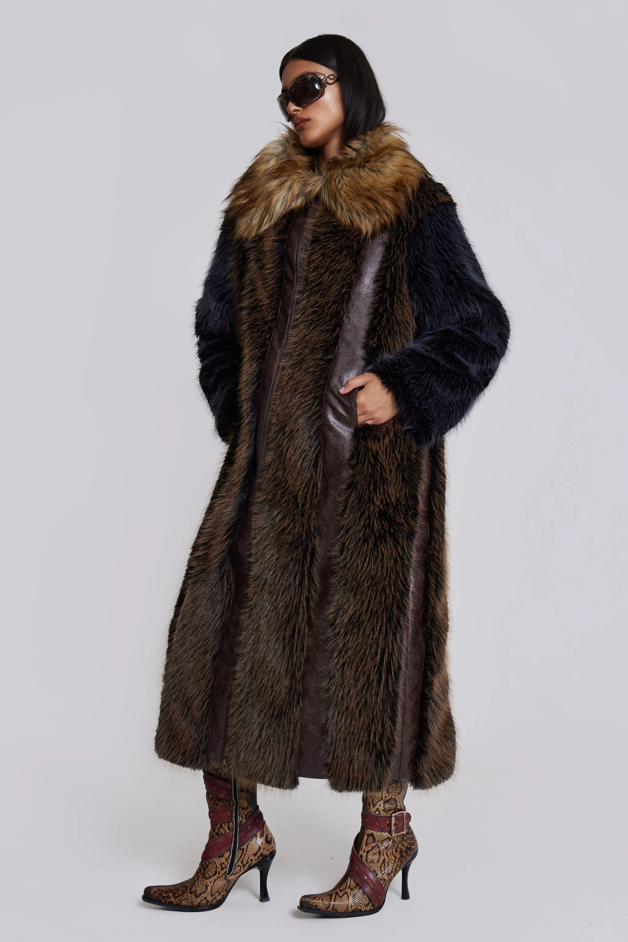 ☆JADED LONDON☆ Alpha Faux Shearling Coat ロングコート Alpha Faux Shearling Coat | Jaded London | Clothing