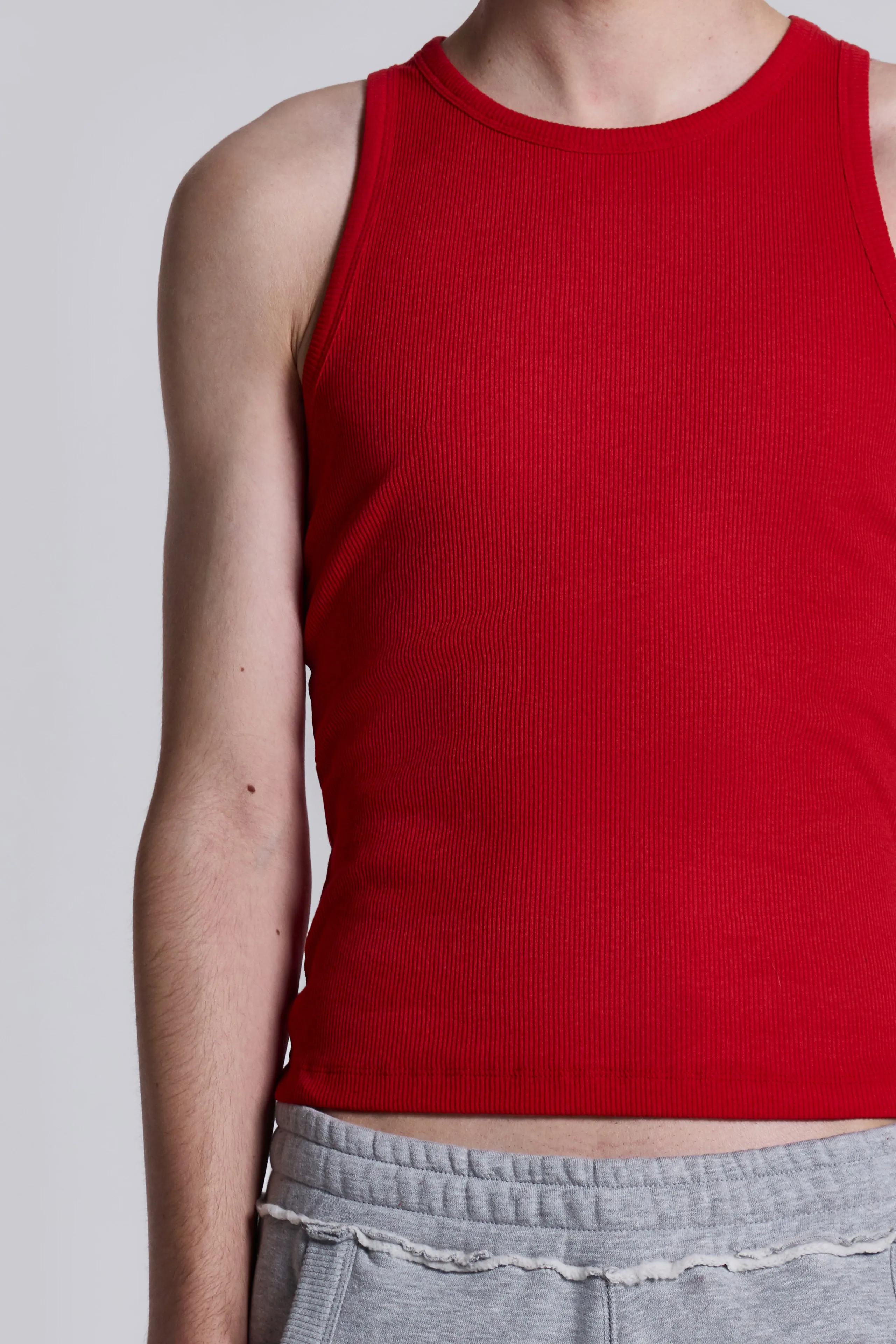 NTRLS Red Ribbed Vest sold by Jaded London product image thumbnail 3