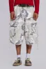 Snow Camo Cadet Cargo Shorts sold by Jaded London