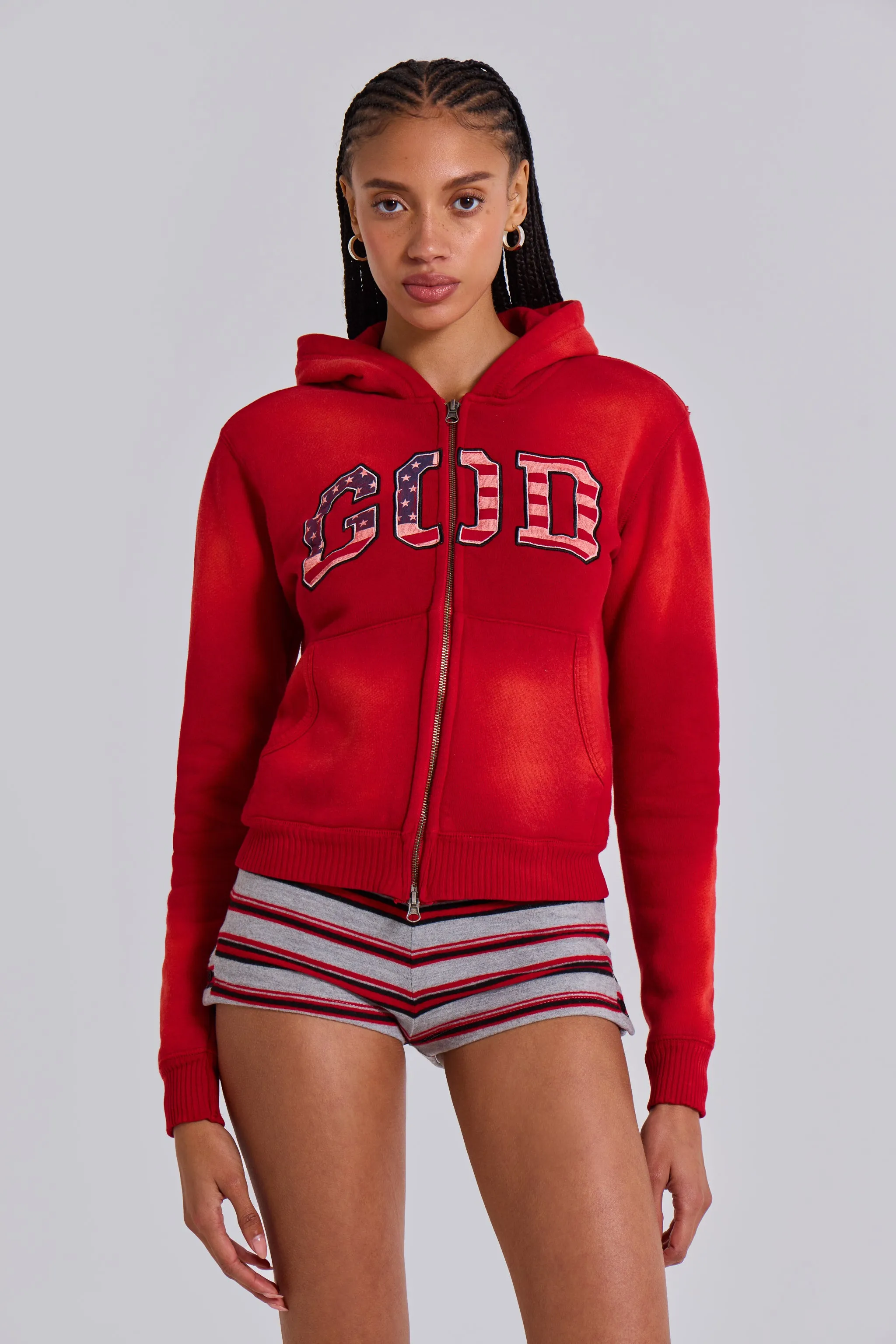 'GOD' Mini Monster Hoodie sold by Jaded London product image thumbnail 3