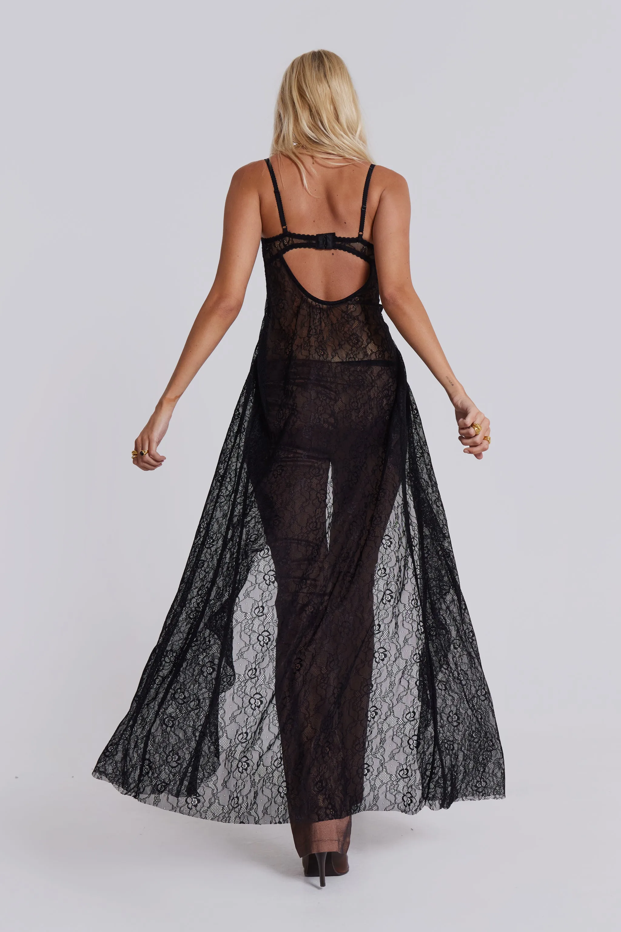 Astoria Bralette Lace Top in Leopard sold by Jaded London product image thumbnail 2