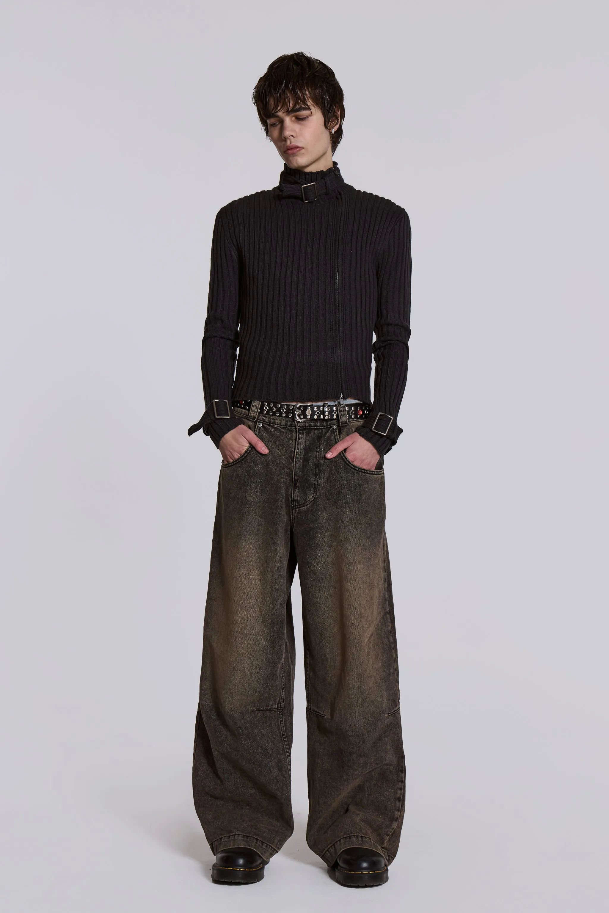 Acid Brown Colossus Jeans sold by Jaded London product image thumbnail 2