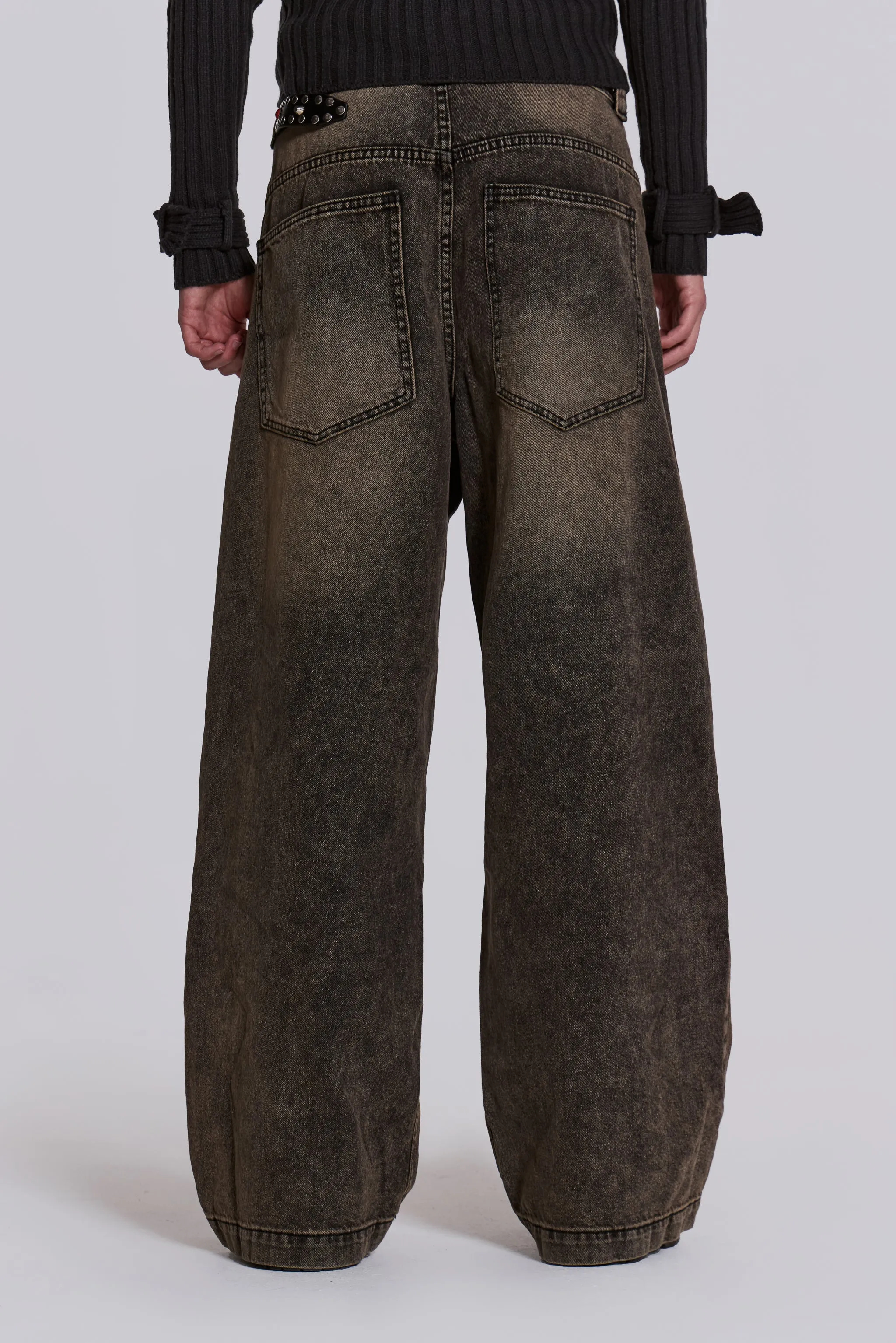 Acid Brown Colossus Jeans sold by Jaded London product image thumbnail 3