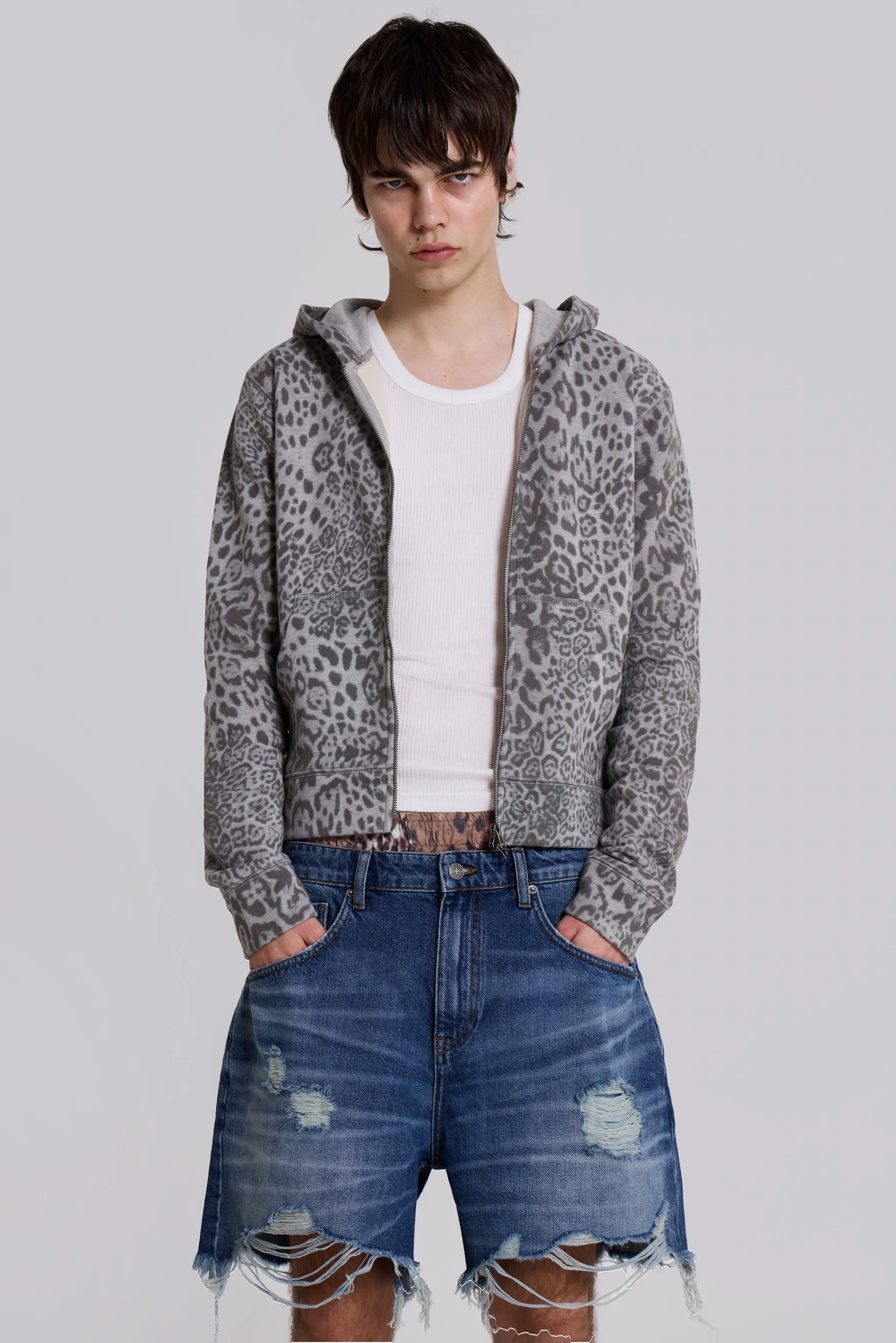 Snow Leopard Mini Monster Hoodie | Parallel