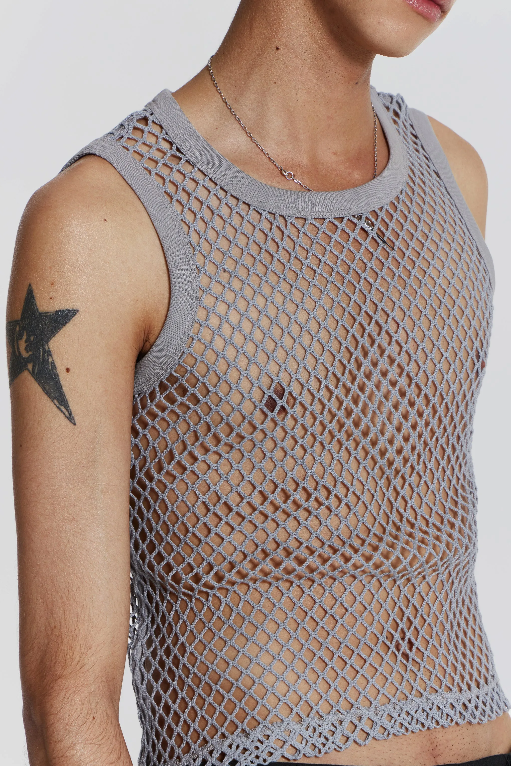 Chain Grey Vest sold by Jaded London product image thumbnail 2