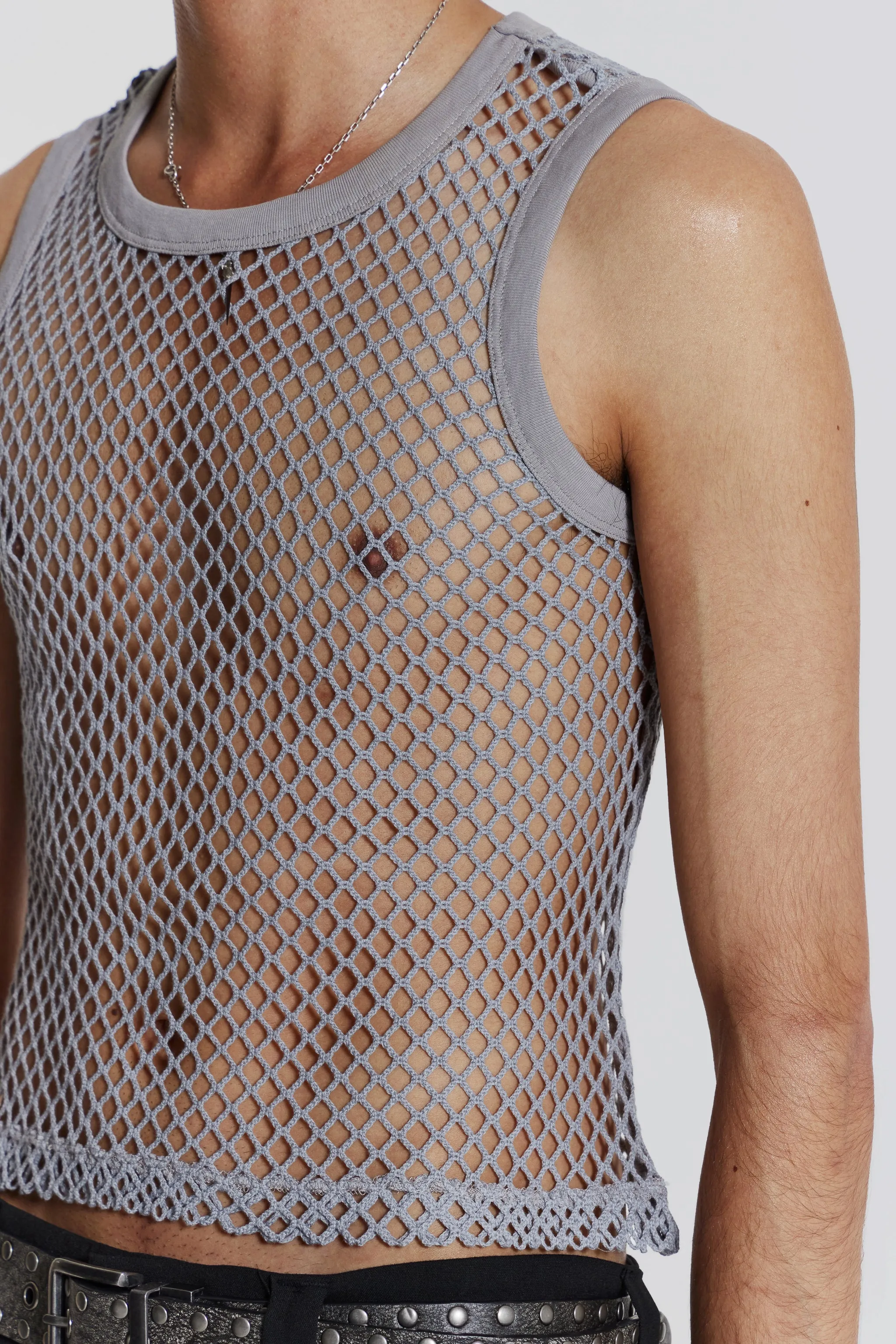 Chain Grey Vest sold by Jaded London product image thumbnail 5