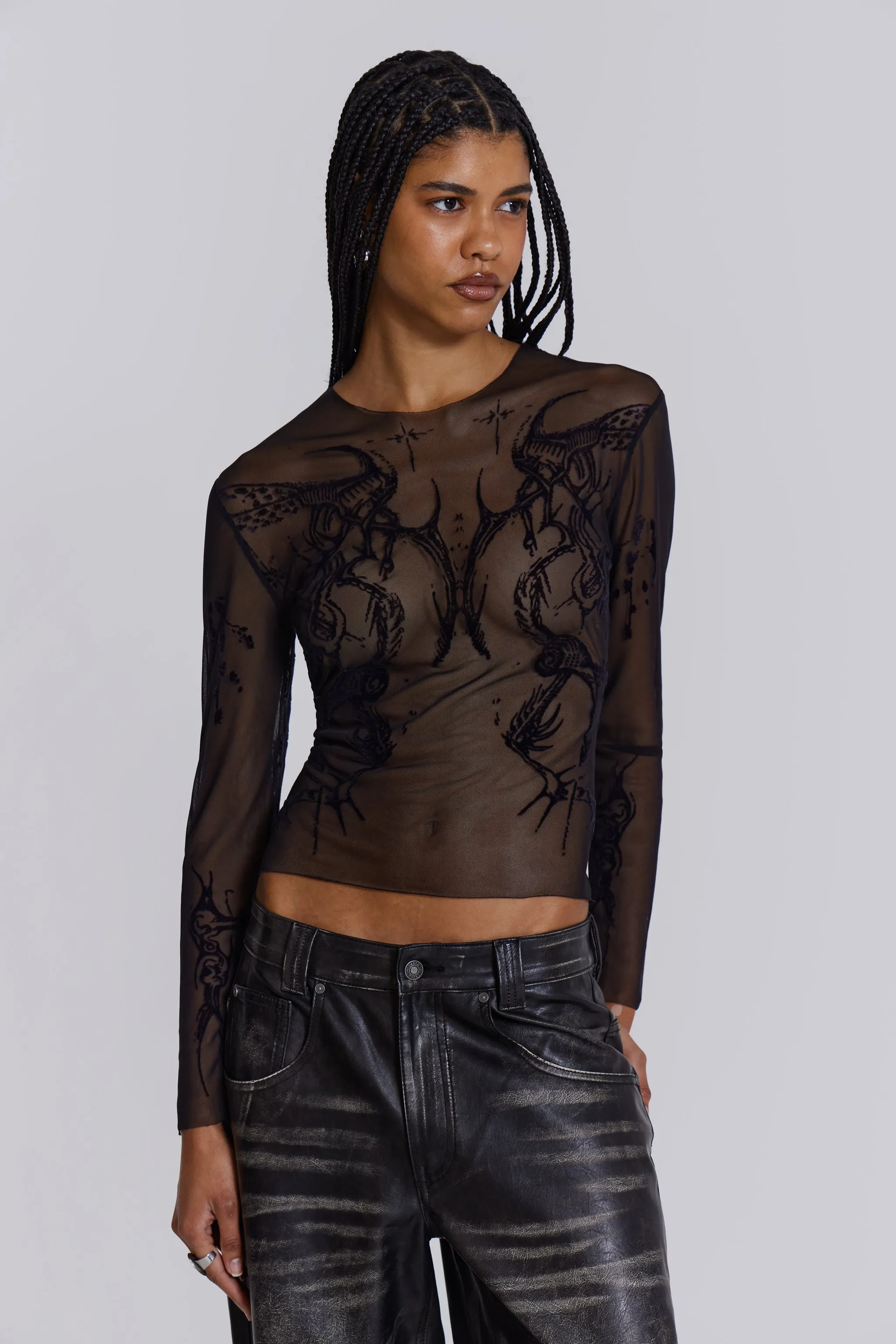 Wings Mesh Top sold by Jaded London product image thumbnail 5