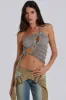 Simi Asymmetric Knitted Top sold by Jaded London