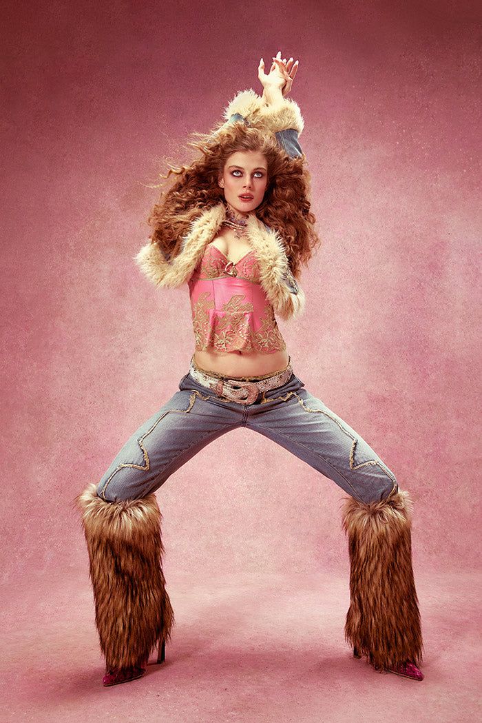 Crimson Rose Embroidered Jeans sold by Jaded London product image thumbnail 2