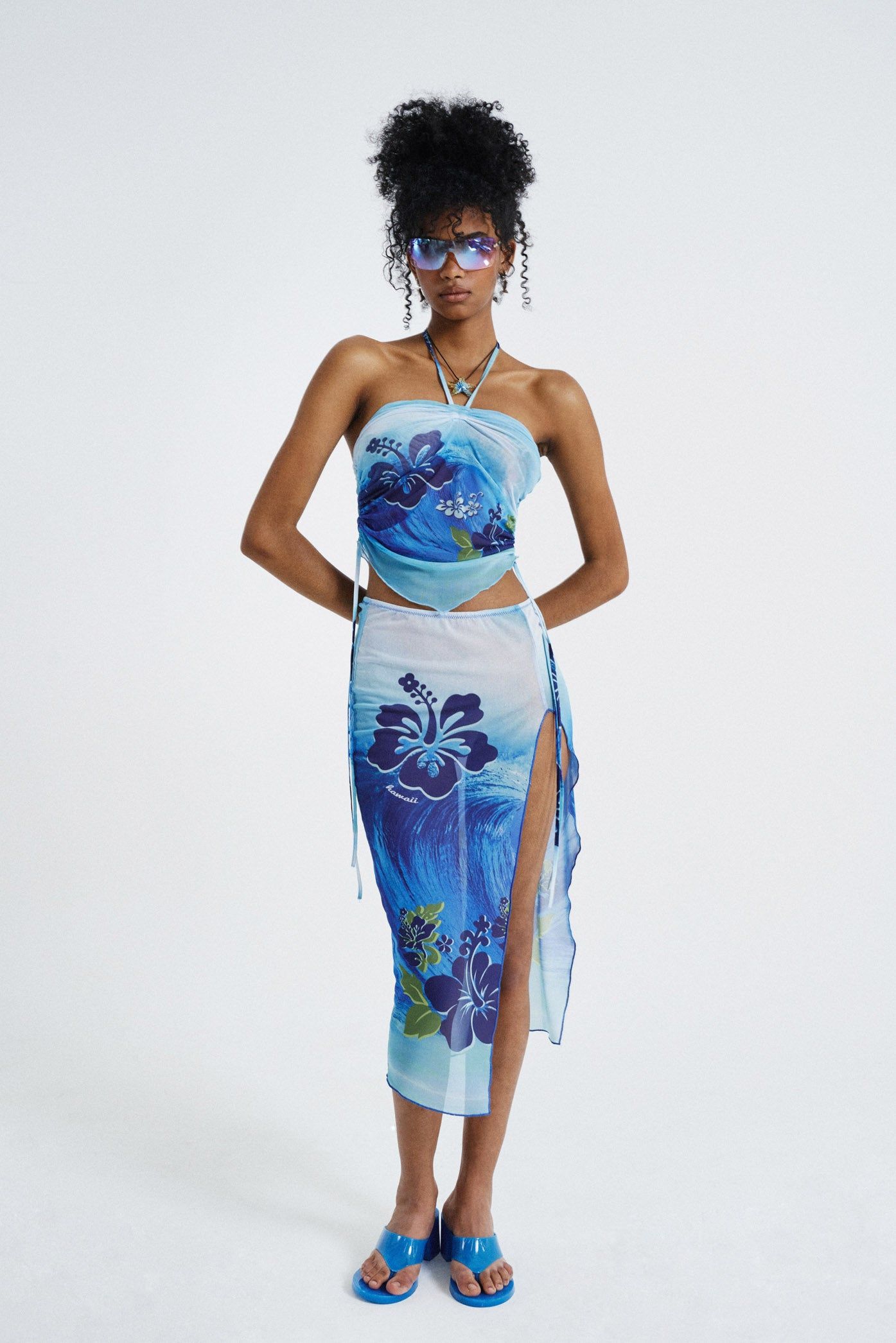 Oahu Mesh Halter Top sold by Jaded London product image thumbnail 3