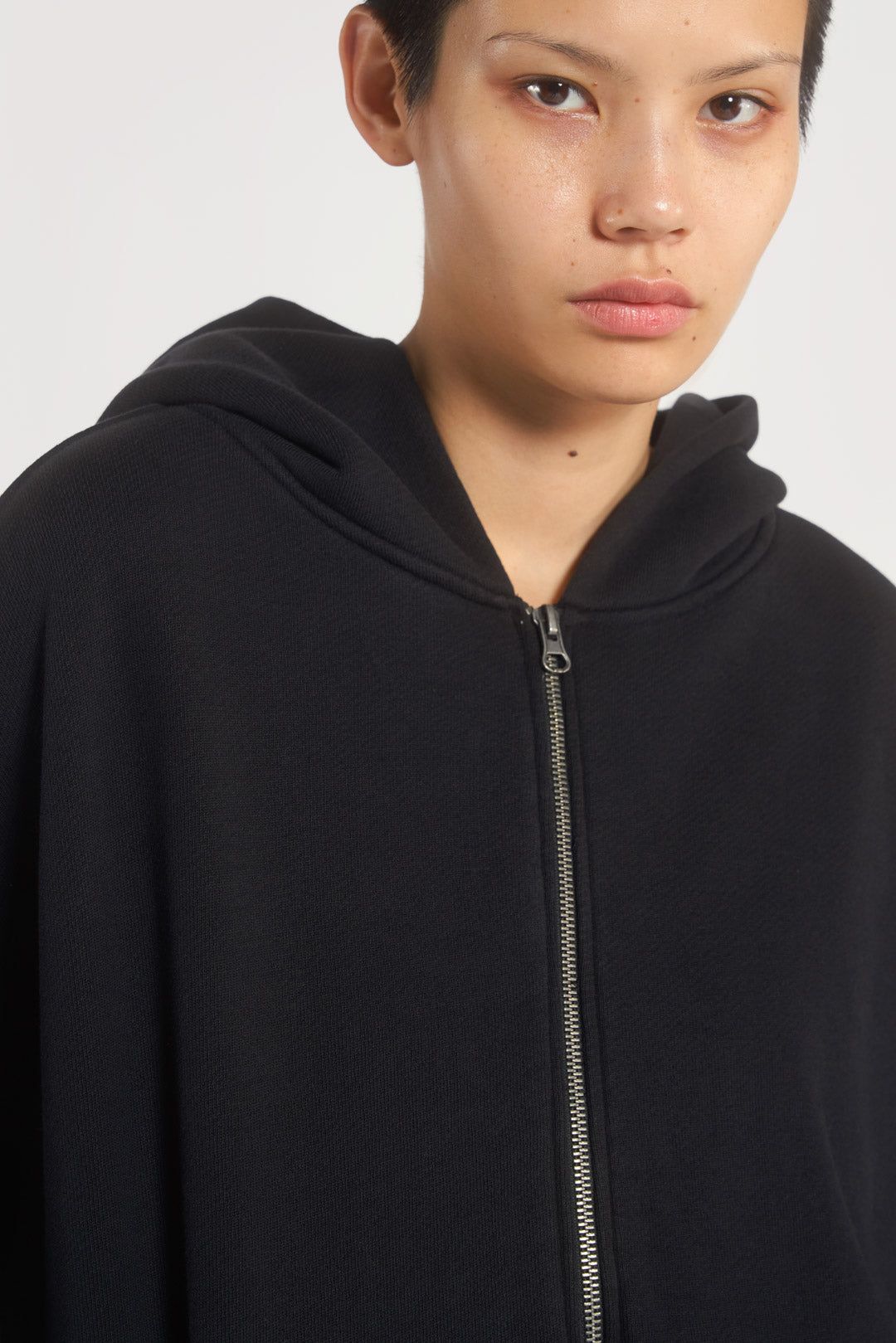 NTRLS Dust Black Oversized Zip Through Hoodie sold by Jaded London product image thumbnail 7