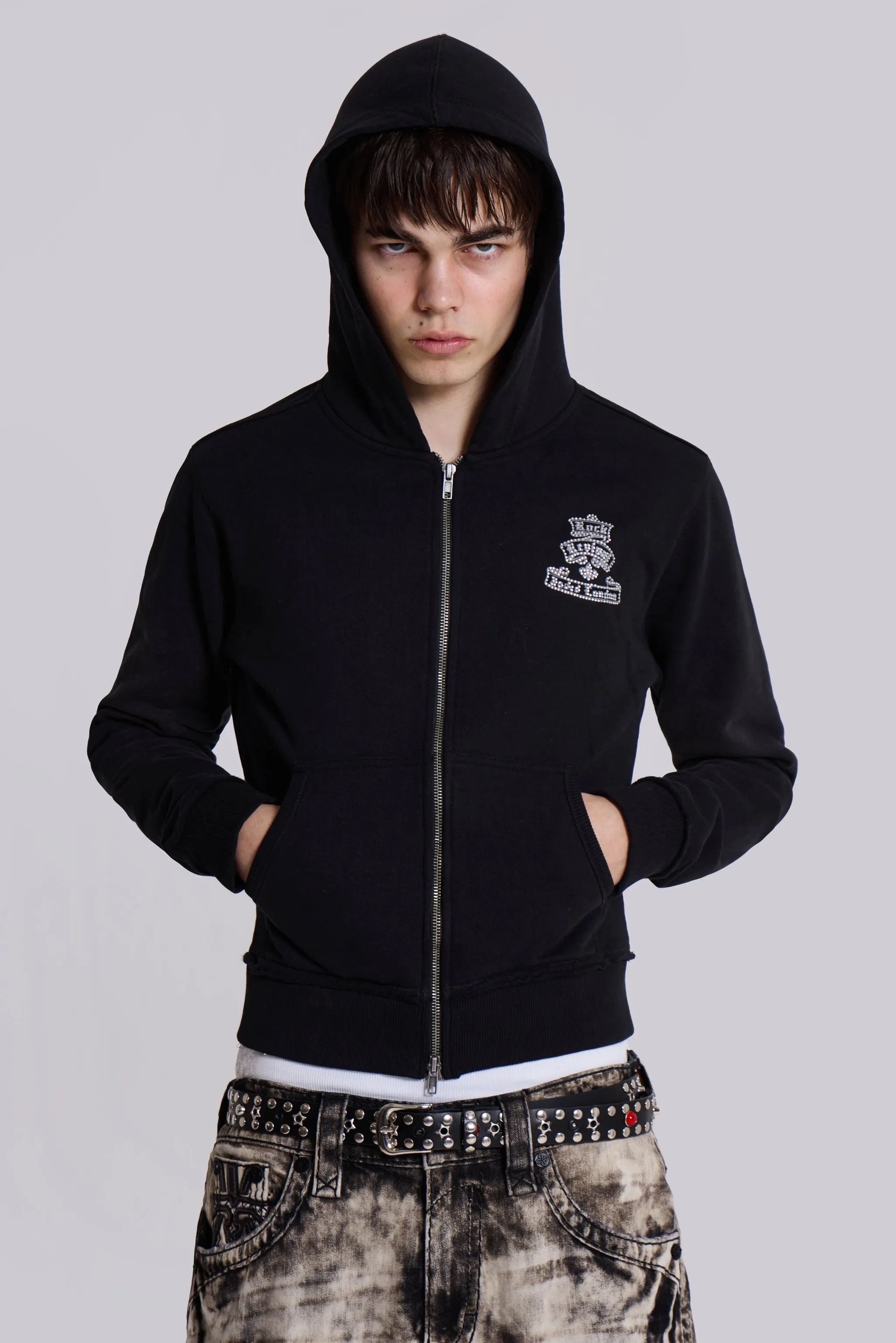 Rock Revival Diamante Mini Monster Hoodie sold by Jaded London product image thumbnail 3