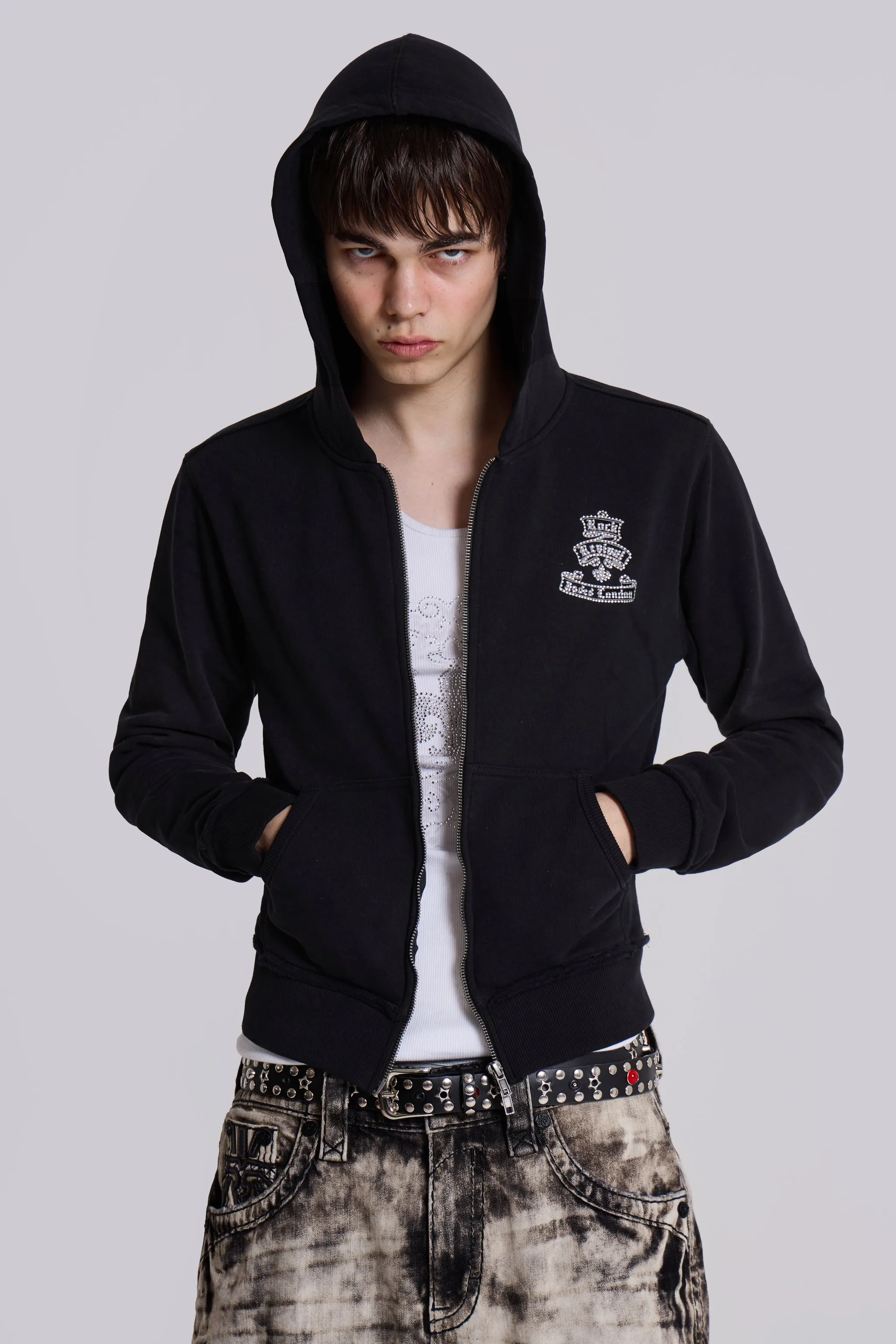 Rock Revival Diamante Mini Monster Hoodie sold by Jaded London product image thumbnail 5