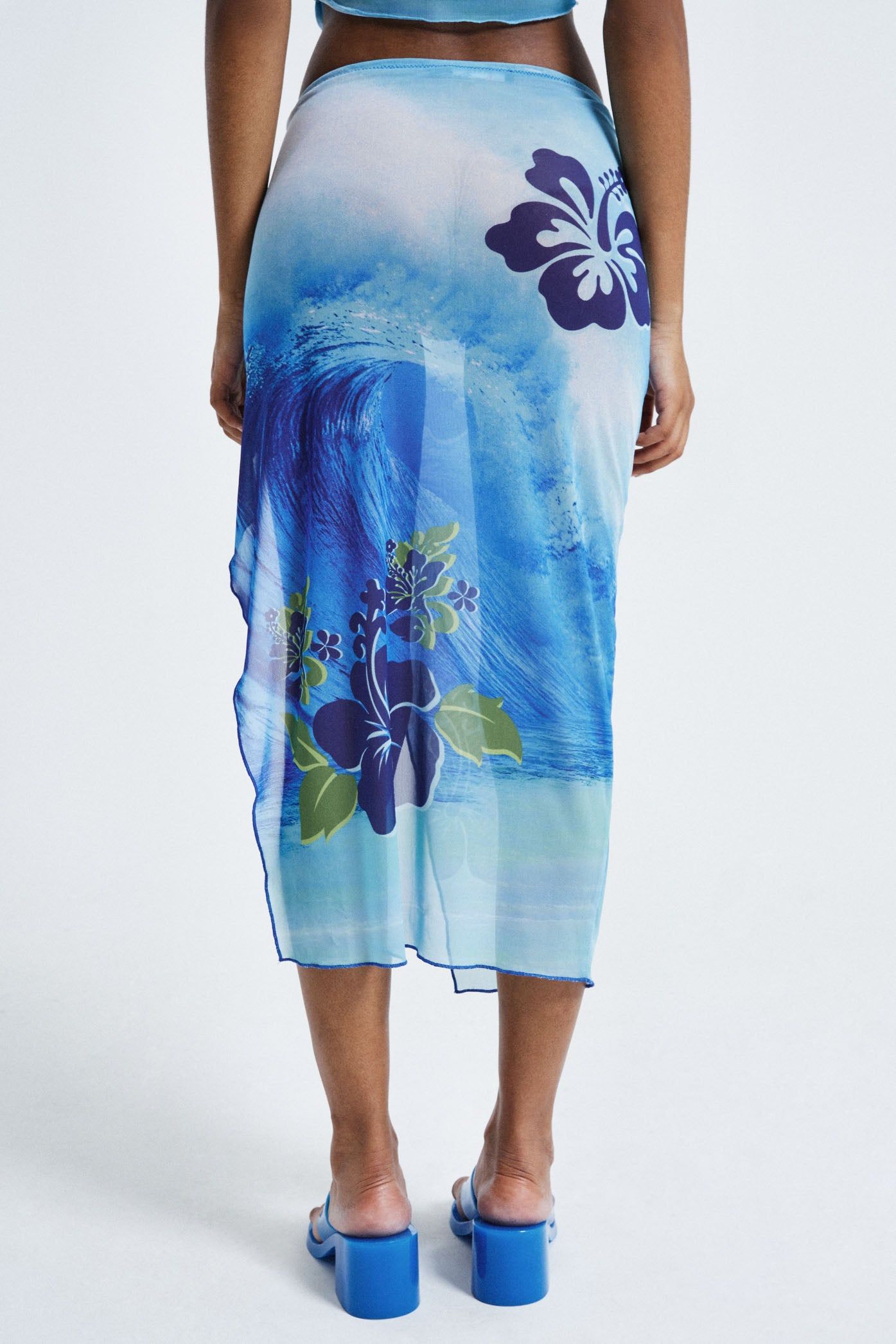 Oahu Mesh Slip Maxi Skirt sold by Jaded London product image thumbnail 7