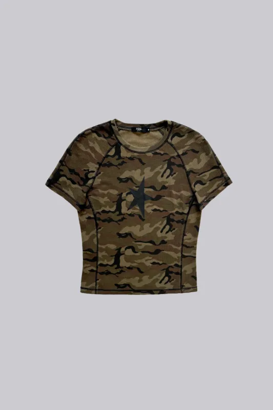 Camo Starstruck Tee made by Jaded London