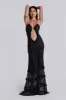 Fatale Maxi Dress in Midnight Black sold by Jaded London