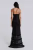 Fatale Maxi Dress in Midnight Black sold by Jaded London