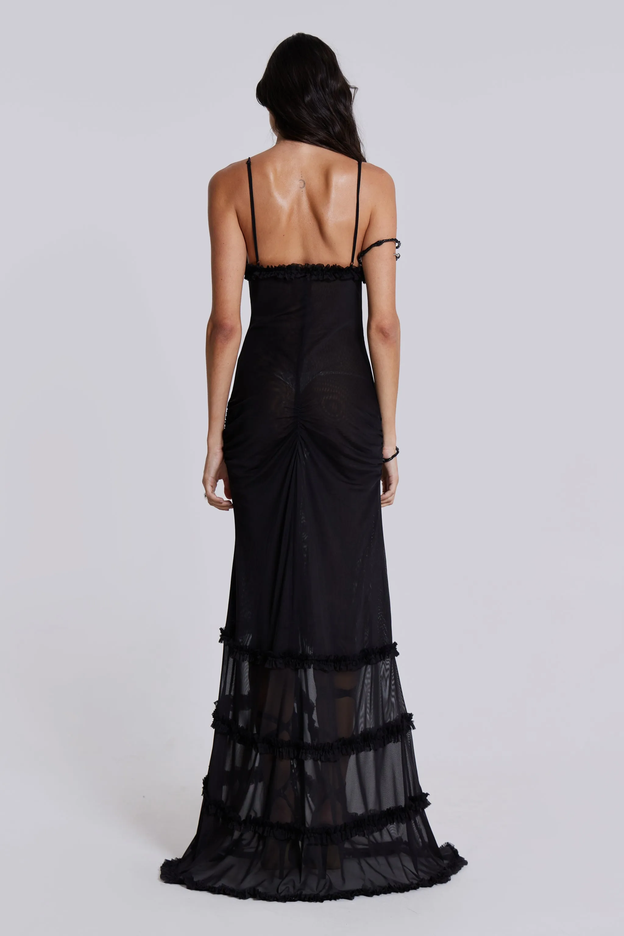 Fatale Maxi Dress in Midnight Black sold by Jaded London product image thumbnail 2
