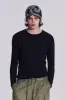 Washed Black Long Sleeve Slub sold by Jaded London