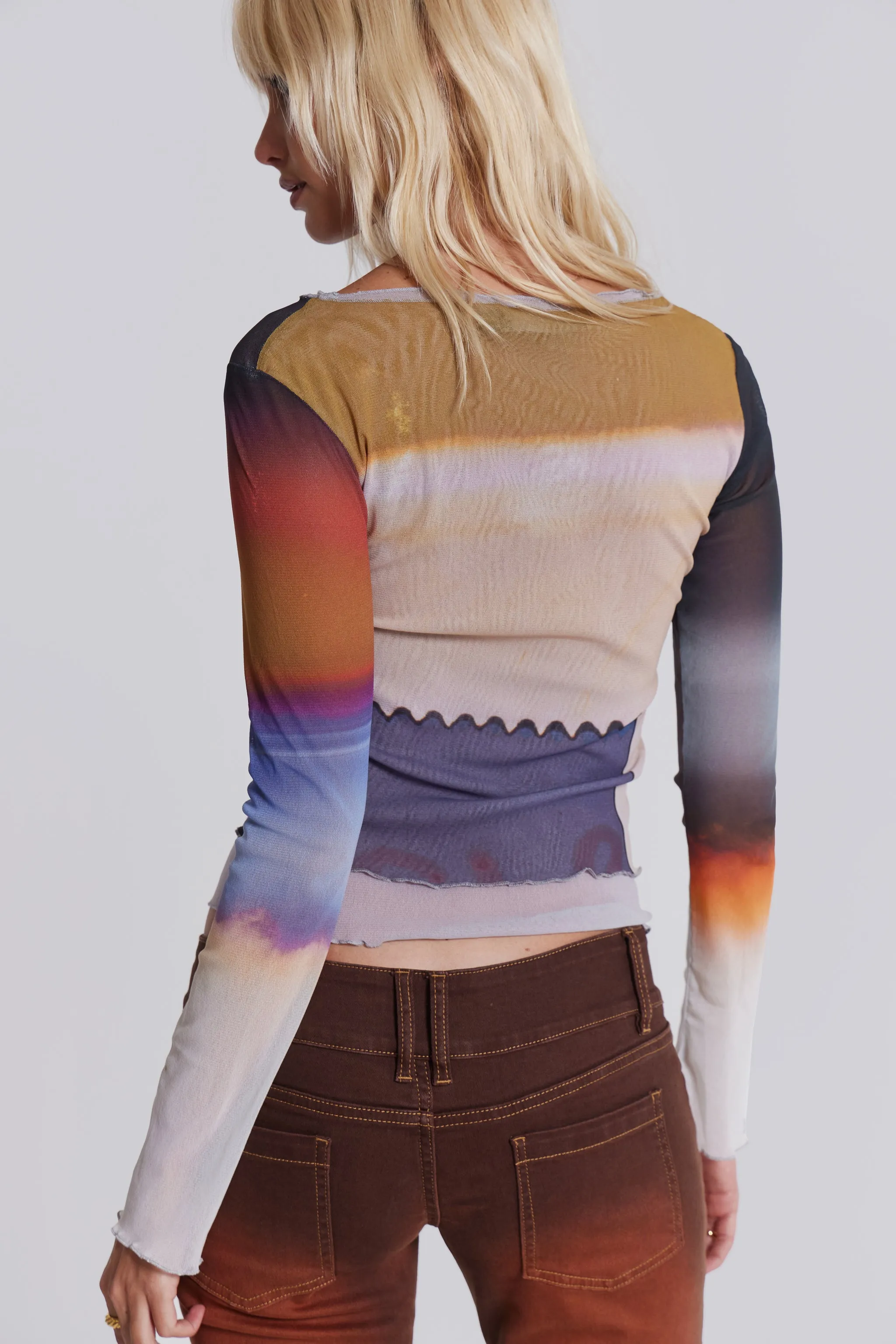 Reverie Mesh Long Sleeve Top sold by Jaded London product image thumbnail 3