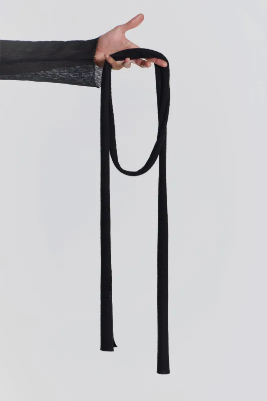 Black Skinny Scarf sold by Jaded London