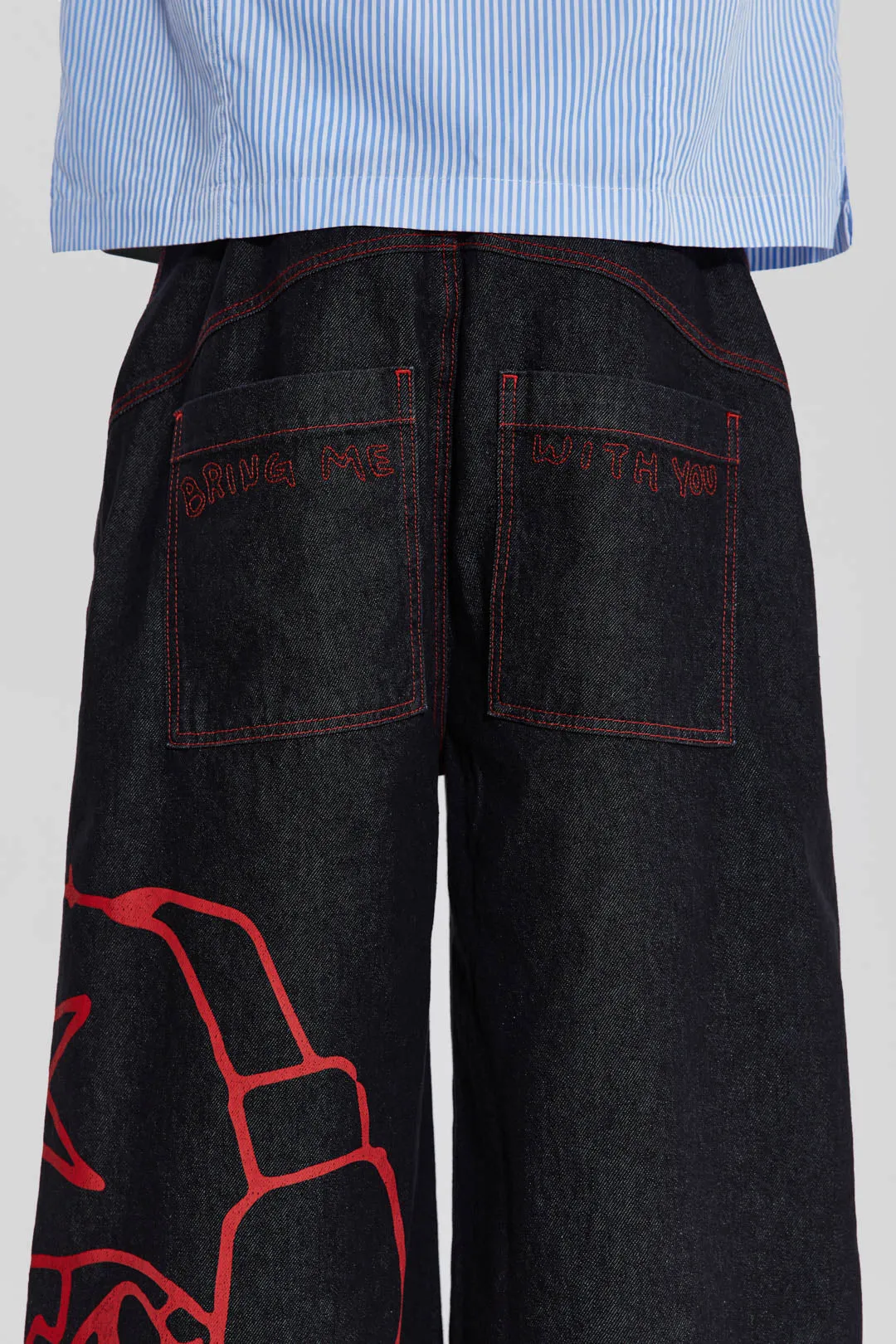 Volume Up Oversized Jorts sold by Jaded London product image thumbnail 5