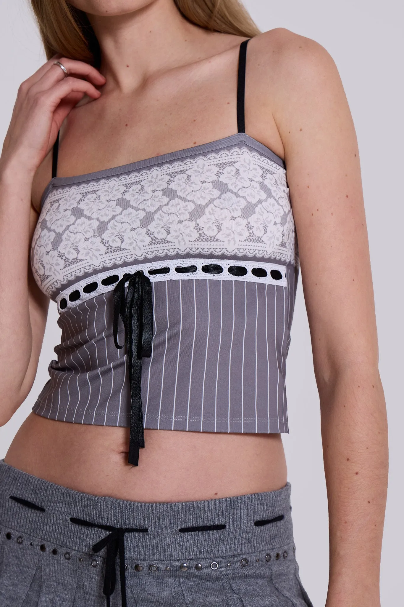 Thursday Pinstripe Cami Top sold by Jaded London product image thumbnail 4