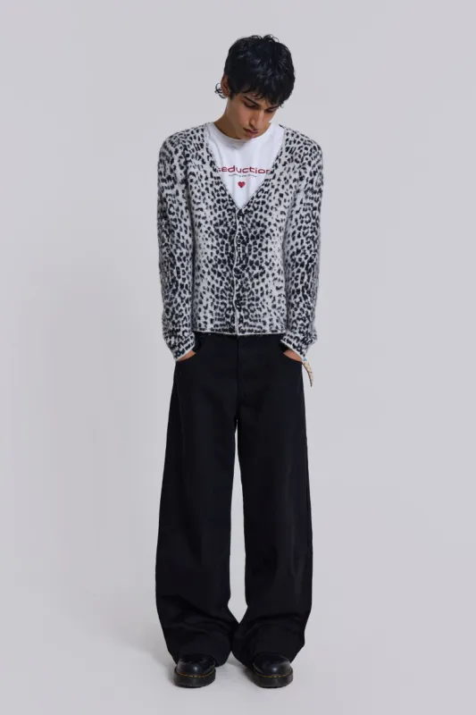 Snow Leopard Chuck Cardigan sold by Jaded London